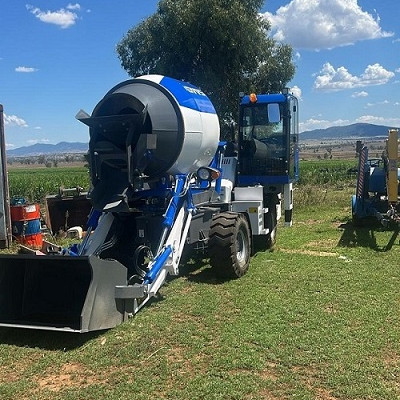 Self-Loading Concrete Mixer